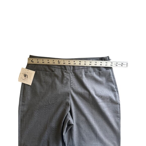 Ellen Tracy Gray Trouser Pants With Side Zipper, Size 6 - Picture 5 of 8